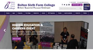 Bolton Sixth Form College: Homepage