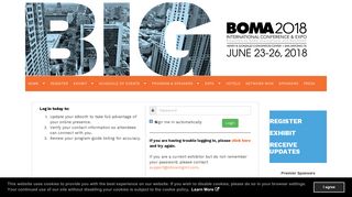 2018 BOMA International Conference & Expo: Exhibitor Login