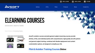 Online Aviation Courses | Online Pilot Training - Avsoft