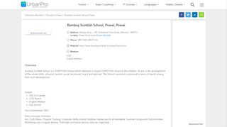 Bombay Scottish School, Powai, Powai, Mumbai - UrbanPro.com