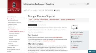 Bomgar Remote Support | IT Services | University of Arkansas