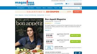 Bon Appetit Magazine Subscription Discount | Magazines.com