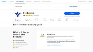 Bon Secours Careers and Employment | Indeed.com