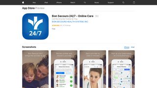 Bon Secours 24/7 - Online Care on the App Store - iTunes - Apple