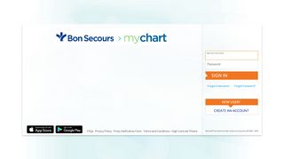 MyChart - Login Page - Bon Secours MyChart