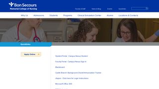 Quicklinks | Bon Secours - Bon Secours Memorial College of Nursing