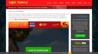 Bonanza Slot - Free Play and Bonus Codes - Jan 2019 - Slots Temple