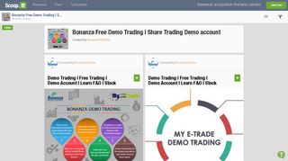 Bonanza Free Demo Trading | Share Trading Demo account - Scoop.it