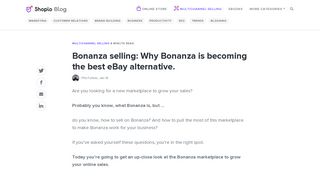 Bonanza selling: Why Bonanza is becoming the best eBay alternative.