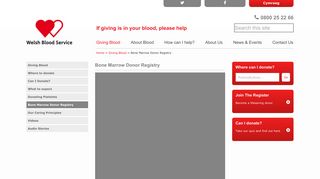 Bone Marrow Donor Registry - Welsh Blood Service