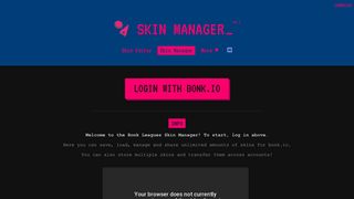 Bonk Leagues Skin Manager