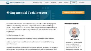 Exponential Tech Investor – Bonner & Partners
