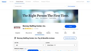 Working at Bonney Staffing Center, Inc.: Employee Reviews about Pay ...