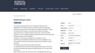 BONNYRIGG HIGH | School Choice
