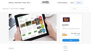 bontact - Talk to your customers anytime, anywhere - Weebly