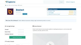 Bontact Reviews and Pricing - 2019 - Capterra