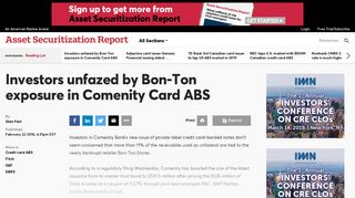 Investors unfazed by Bon-Ton exposure in Comenity Card ABS | Asset ...
