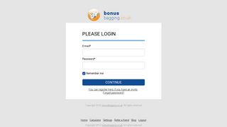 Please login - Bonus Bagging