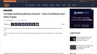 Cointiply And BonusBitcoin Faucets - Earn Free Bitcoin And Other ...