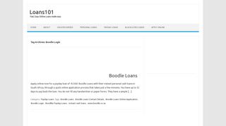 Boodle Login | Loans101 - Blacklisted Loans