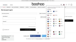 Log in to Your Account - Boohoo