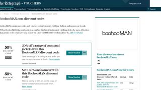BoohooMAN discount codes: Premium £4 off - The Telegraph
