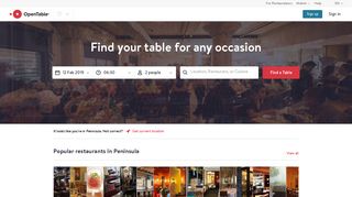 OpenTable: Restaurants and Restaurant Bookings