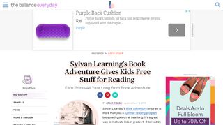 Sylvan Learning's Book Adventure Gives Kids Free Stuff