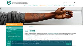 CCL Testing - naati