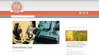 Find A Book Club | ALA Book Club Central