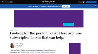 The best 2018 book box subscriptions - The Washington Post