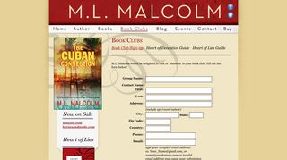 Book Club Sign-up - ML Malcolm