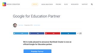 Google for Education Partner - Book Creator app