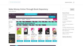 Make Money Online Through Book Depository | The Well Developed ...