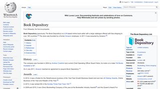 Book Depository - Wikipedia
