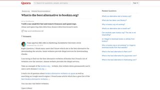 What is the best alternative to bookzz.org? - Quora