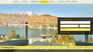New Zealand holiday homes, baches and vacation homes for rent.