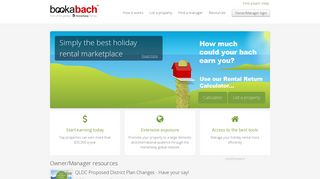 Bookabach: Owner and property manager website