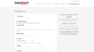 Contact Us - Bookabach