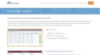 Features of booking management software - bookalet