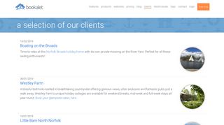 Booking management software - Clients - bookalet