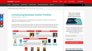 Introducing BookBub Author Profiles - BookBub Partners Blog