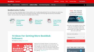 BookBub Author Profiles & Tips for Getting More BookBub Followers