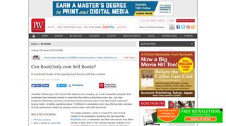 Can BookDaily.com Sell Books? - Publishers Weekly