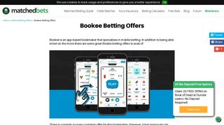 Bookee betting offers, Bookee offers - MatchedBets.com