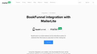 BookFunnel & Email Marketing Service Integration - MailerLite