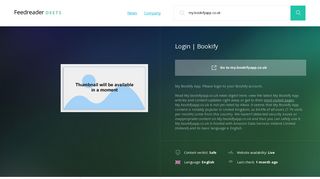 Get My.bookifyapp.co.uk news - Login | Bookify - Deets Feedreader