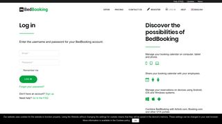 Log in - BedBooking - Mobile booking calendar and property ...
