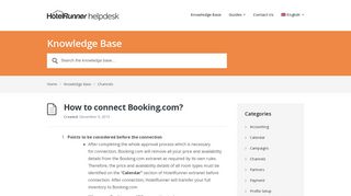 How to connect Booking.com? – HotelRunner Helpdesk