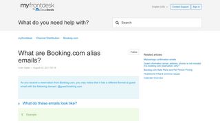 What are Booking.com alias emails? – myfrontdesk